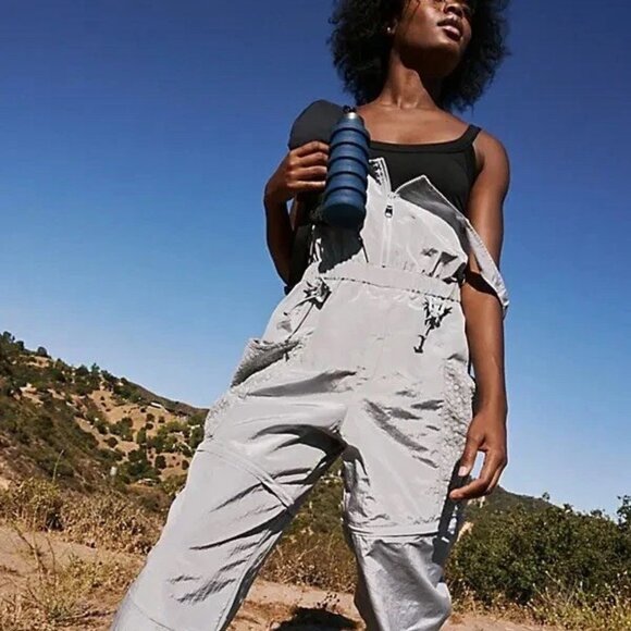 Free People Chaparral Convertible Hike Onesie | Size XS | Blue Smoke - Picture 2 of 8